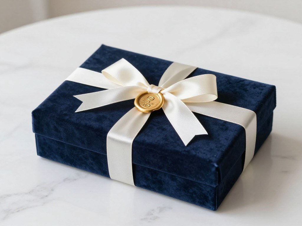 luxury money gift presentation ideas with velvet box and ribbon