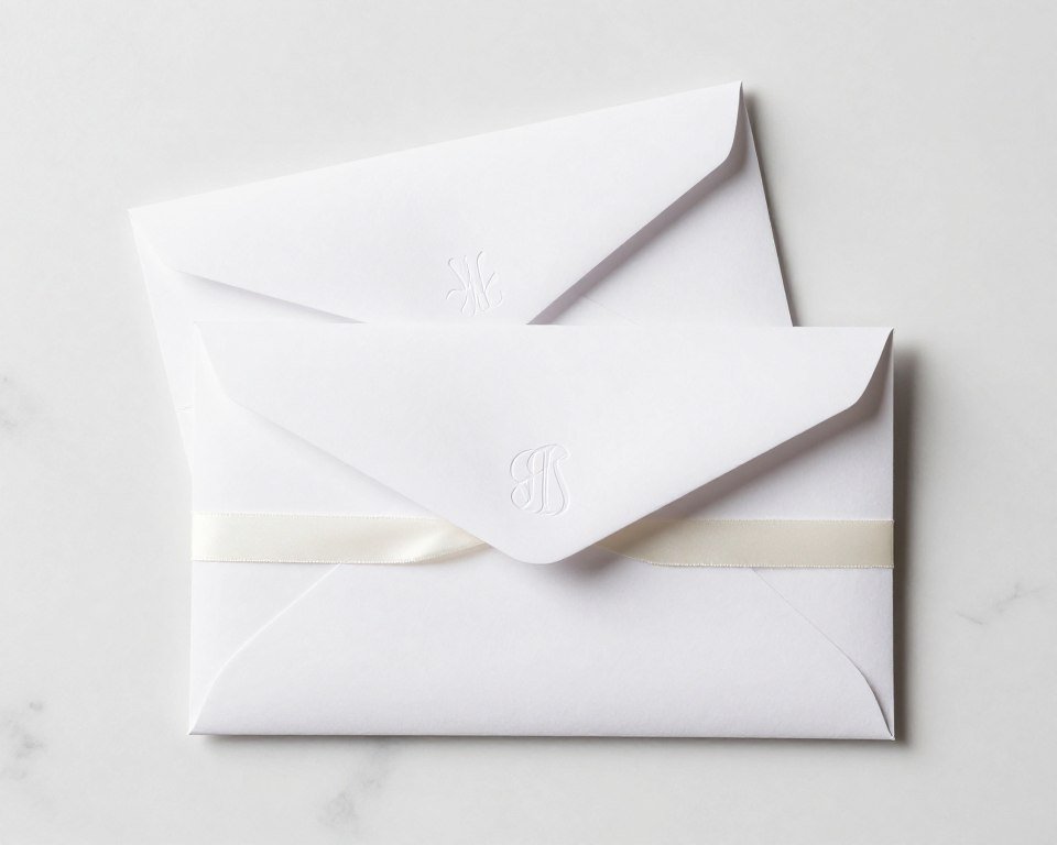 monochrome minimalist money gift envelope