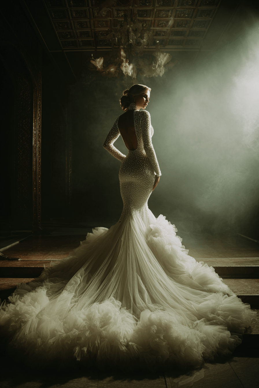 27 Elegant Mermaid Wedding Dresses with Sleeves Every Bride Will Love