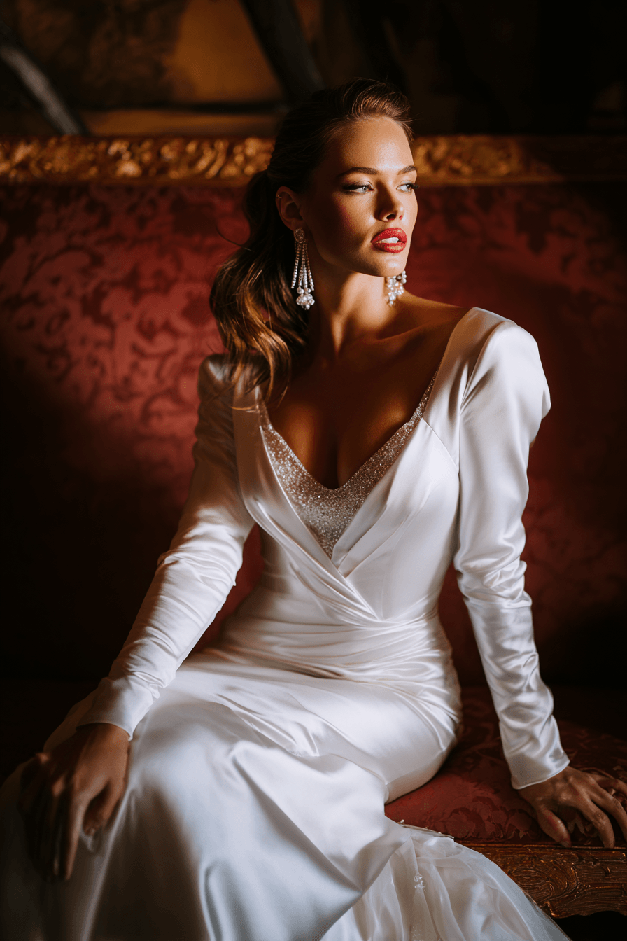 27 Elegant Mermaid Wedding Dresses with Sleeves Every Bride Will Love