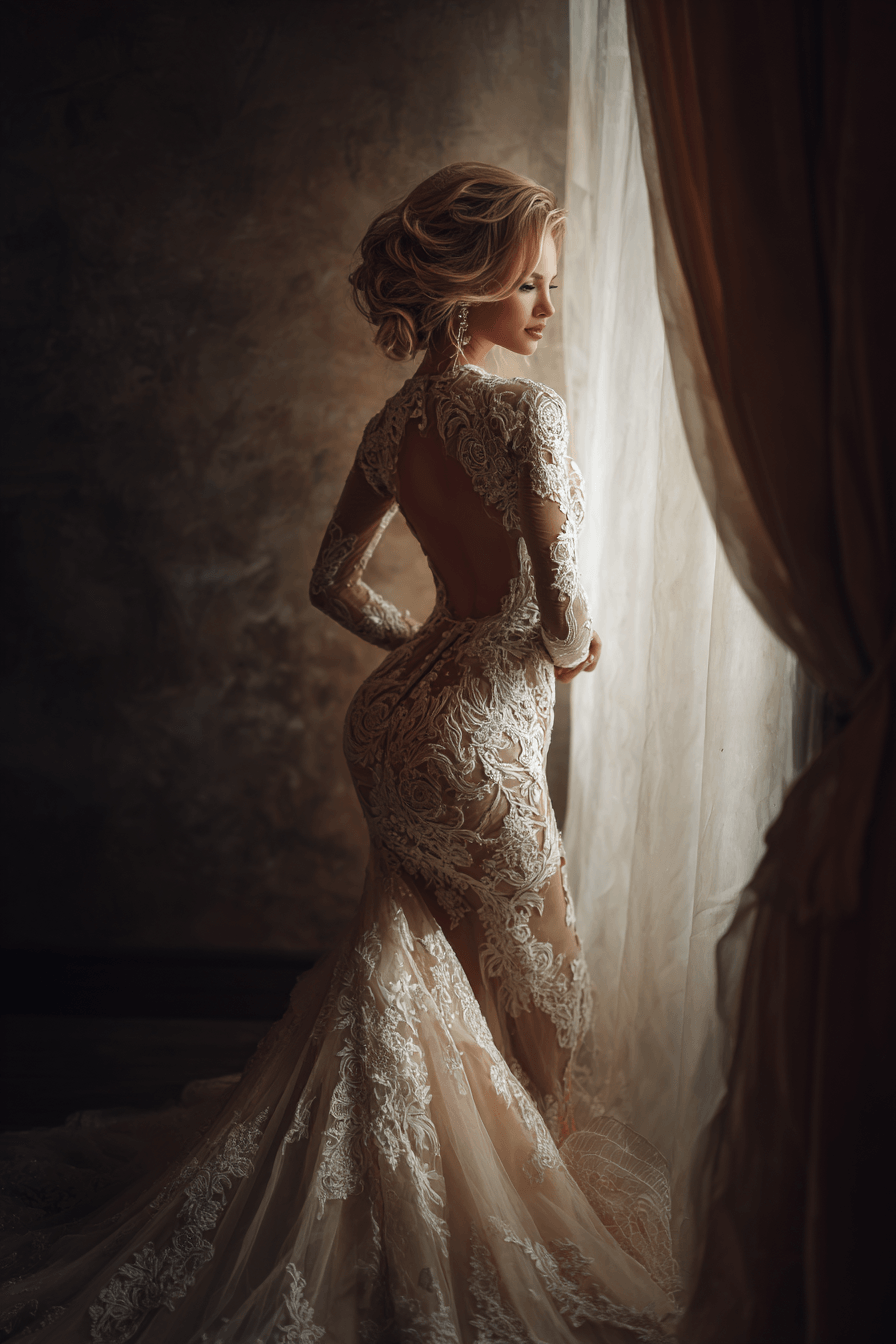 27 Elegant Mermaid Wedding Dresses with Sleeves Every Bride Will Love