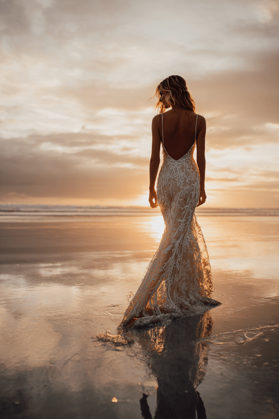 27 Breezy Beach Wedding Dress Ideas for Effortless Bridal Style