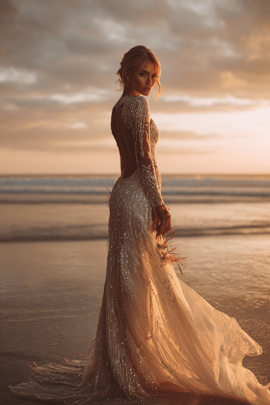 27 Breezy Beach Wedding Dress Ideas for Effortless Bridal Style