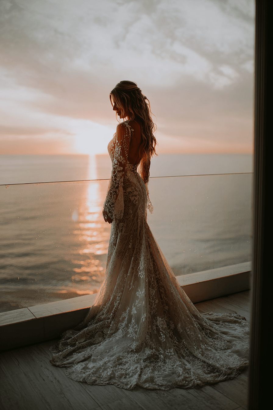 27 Elegant Mermaid Wedding Dresses with Sleeves Every Bride Will Love