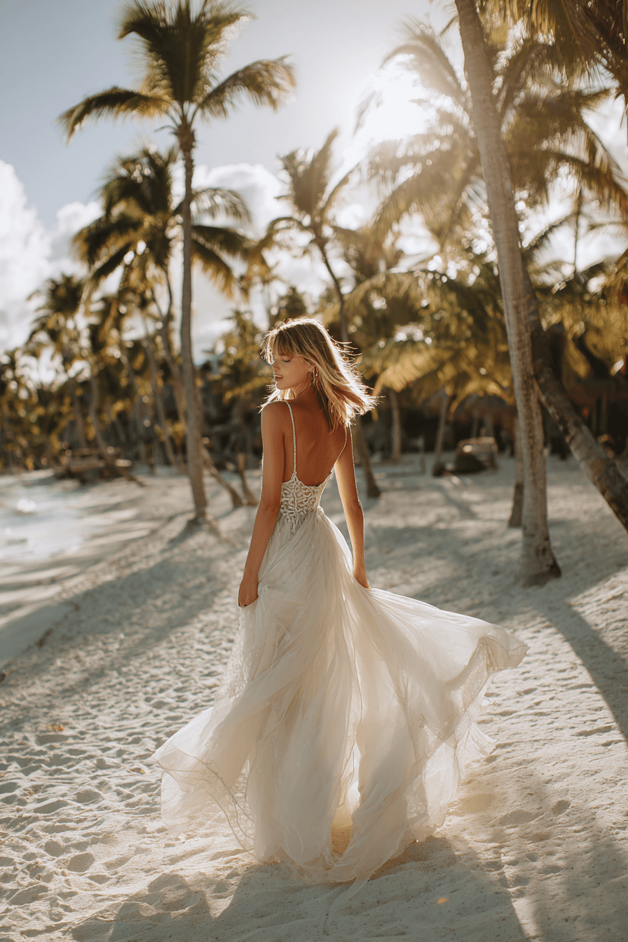 27 Breezy Beach Wedding Dress Ideas for Effortless Bridal Style