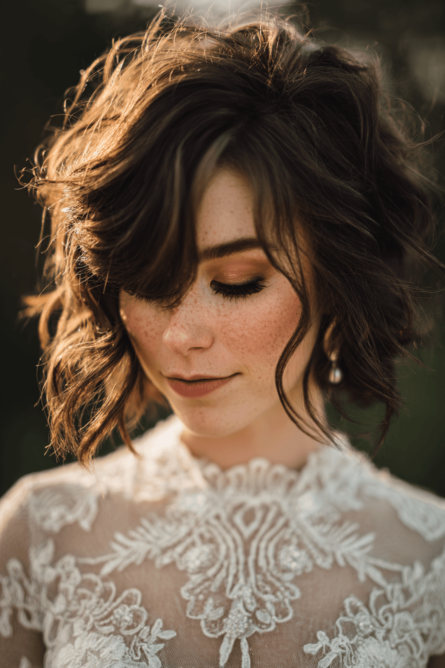 27 Pretty Short Hair Ideas for Wedding Guests