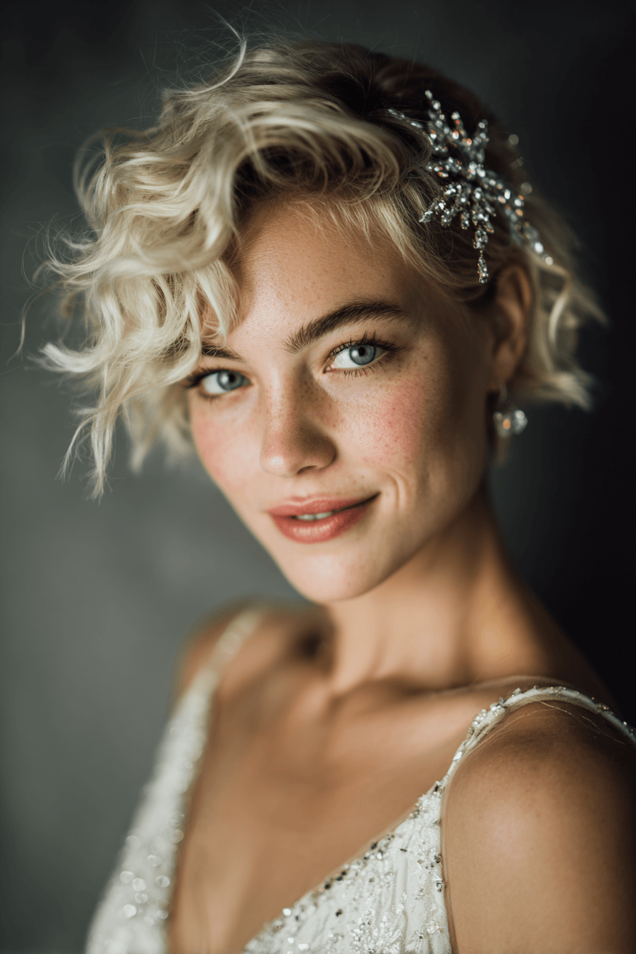 27 Pretty Short Hair Ideas for Wedding Guests