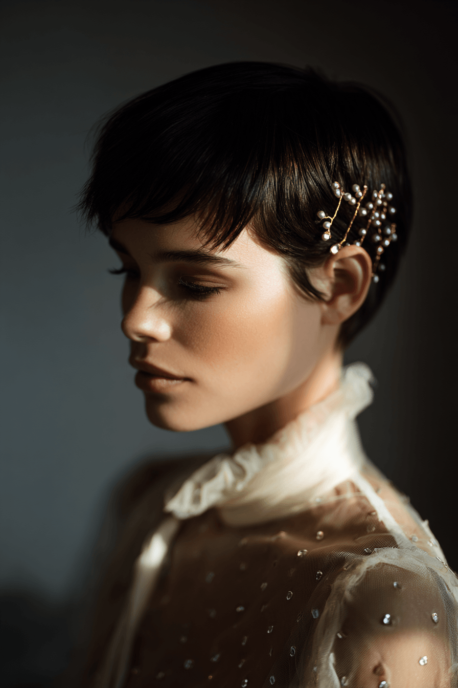 27 Pretty Short Hair Ideas for Wedding Guests