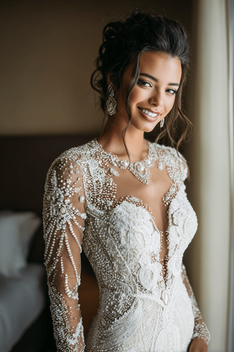 27 Elegant Mermaid Wedding Dresses with Sleeves Every Bride Will Love