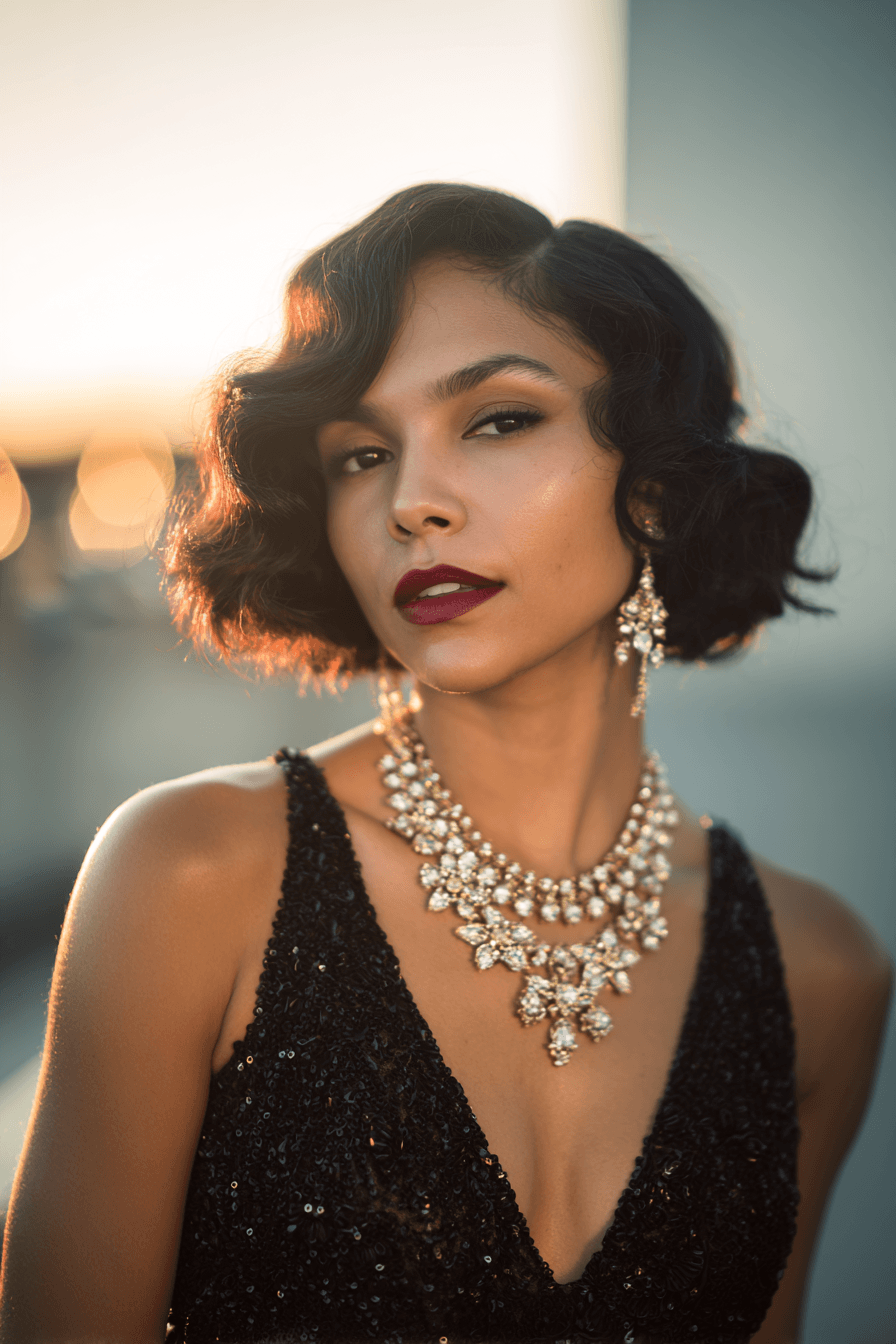 27 Pretty Short Hair Ideas for Wedding Guests