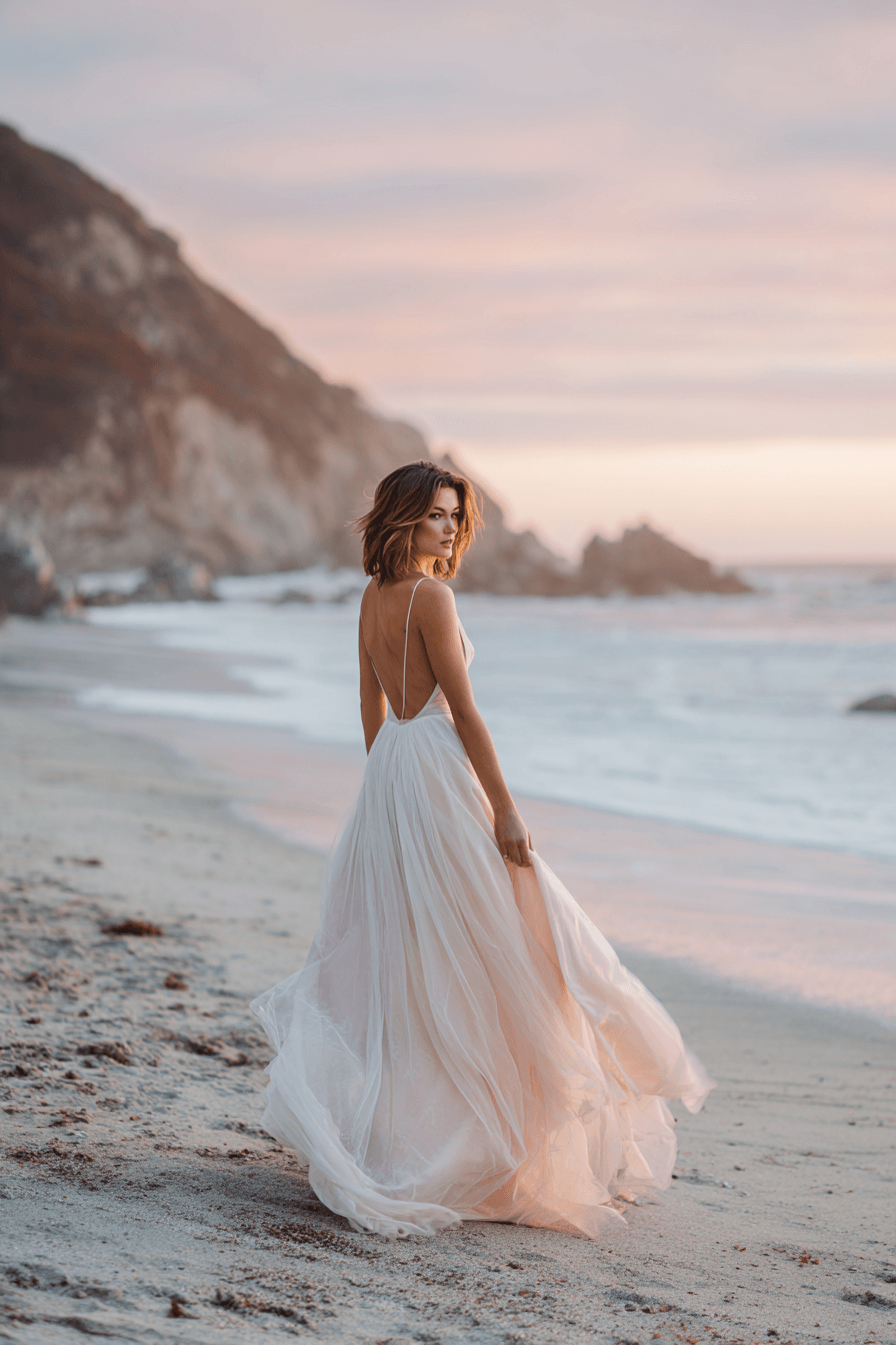 27 Breezy Beach Wedding Dress Ideas for Effortless Bridal Style