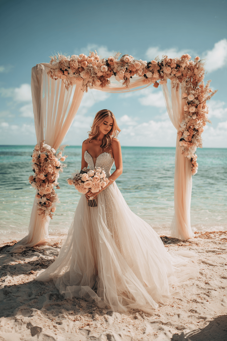 27 Breezy Beach Wedding Dress Ideas for Effortless Bridal Style