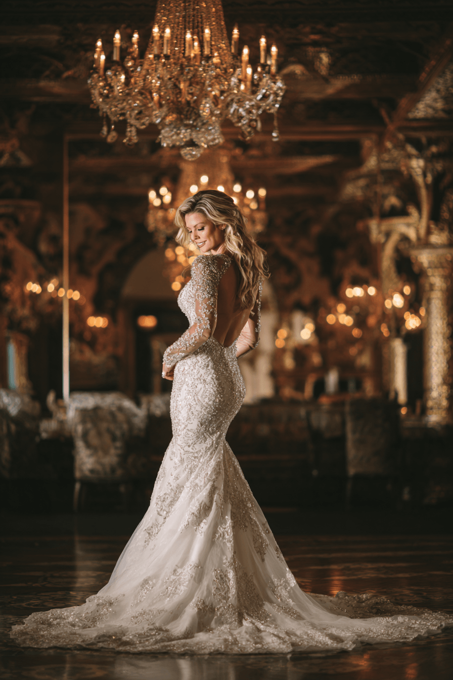27 Elegant Mermaid Wedding Dresses with Sleeves Every Bride Will Love