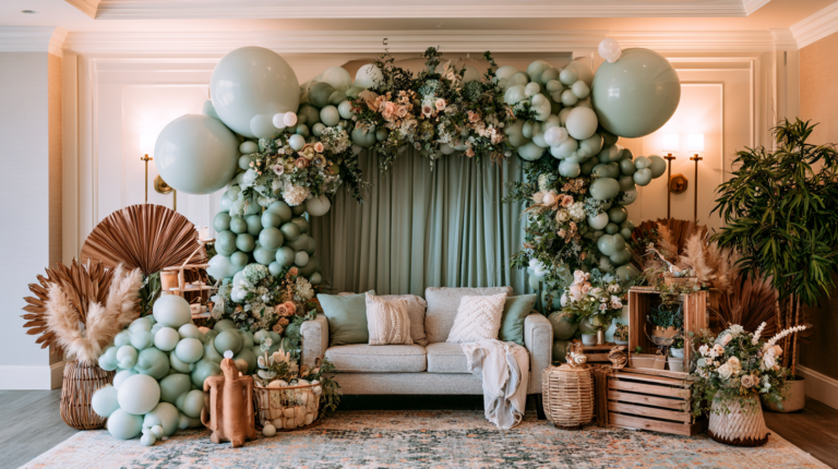 27 Budget Friendly Sage Green Baby Shower Decor Ideas That Look Luxurious