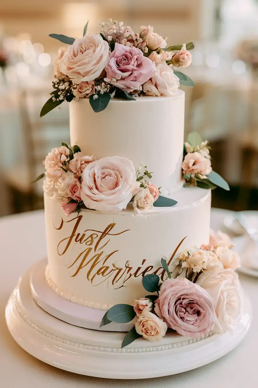 27 Romantic Just Married Cake Ideas for Your Special Day