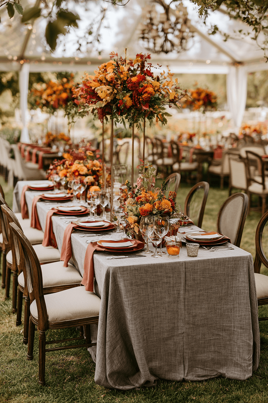 27 Cozy Fall Outdoor Wedding Inspirations for Your Big Day