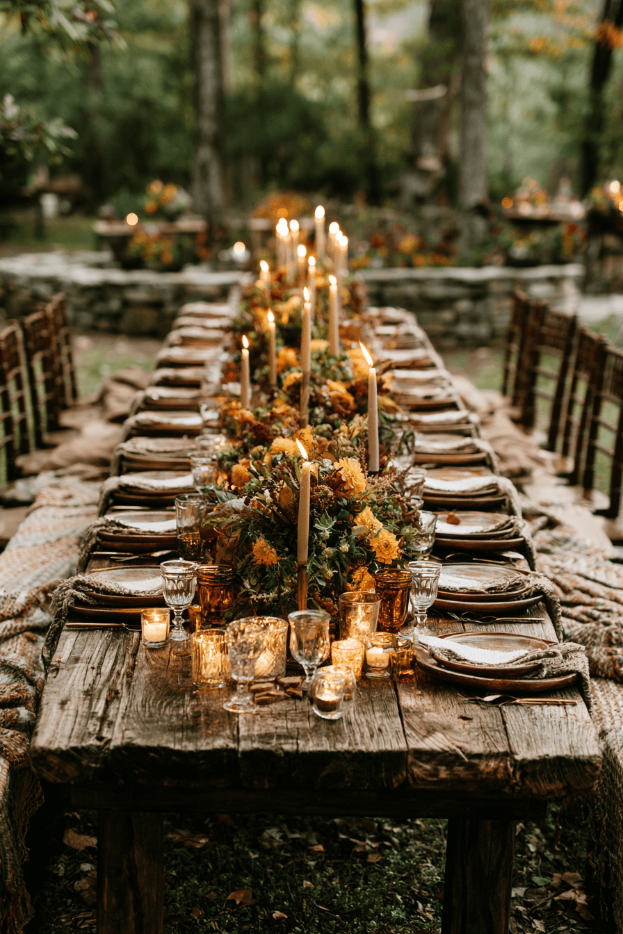 27 Cozy Fall Outdoor Wedding Inspirations for Your Big Day