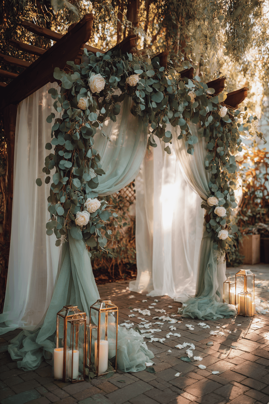 27 Sage Green Wedding Backdrop Ideas for an Elegant Celebration
