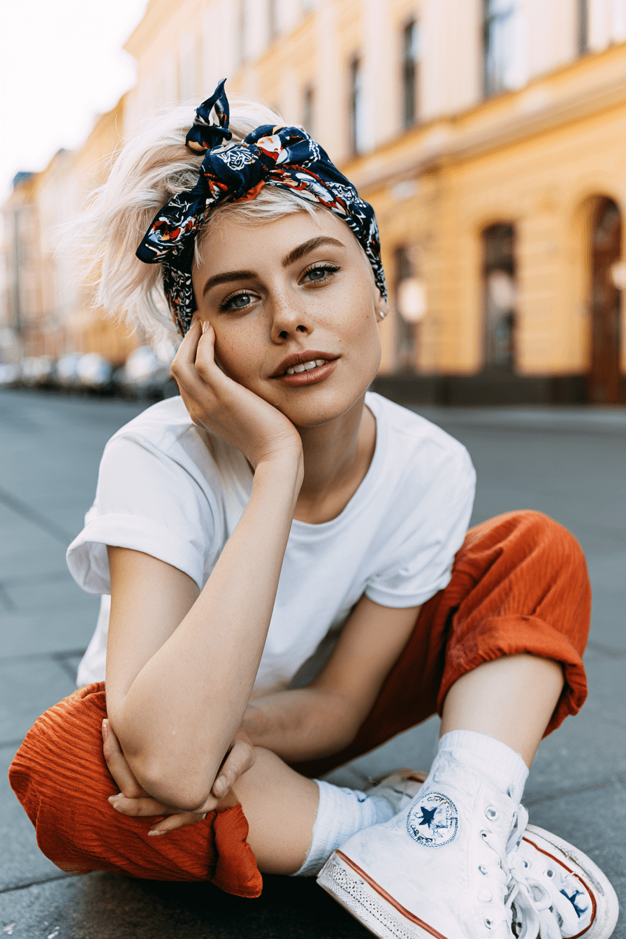 27 Stylish Bandana Hairstyles for Short Hair for Every Occasion