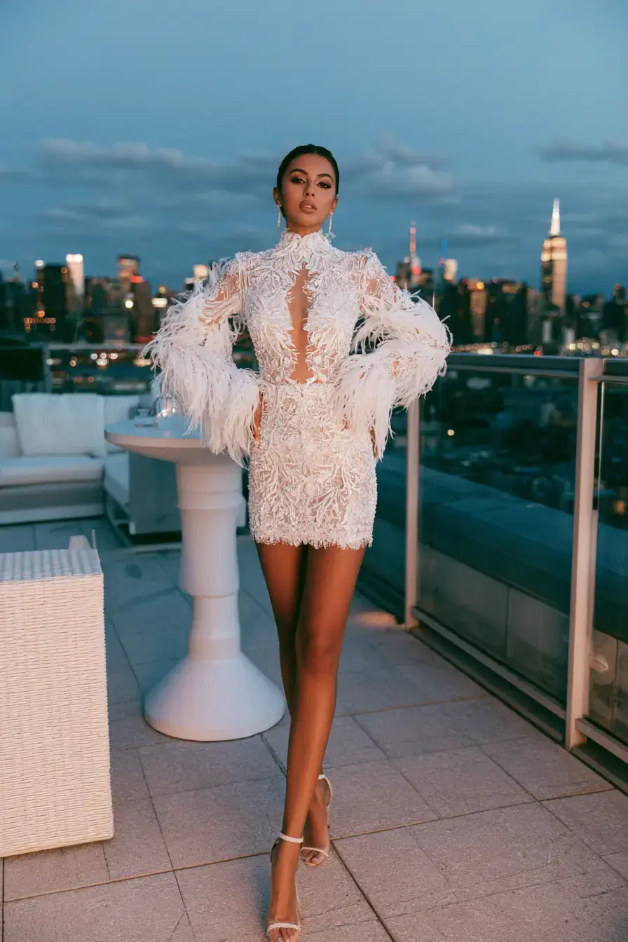 27 Elegant Mini Wedding Dresses for Civil Weddings