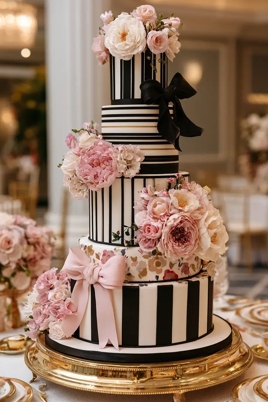 27 Chic 4 Tier Wedding Cake Ideas to Inspire Your Wedding Dessert