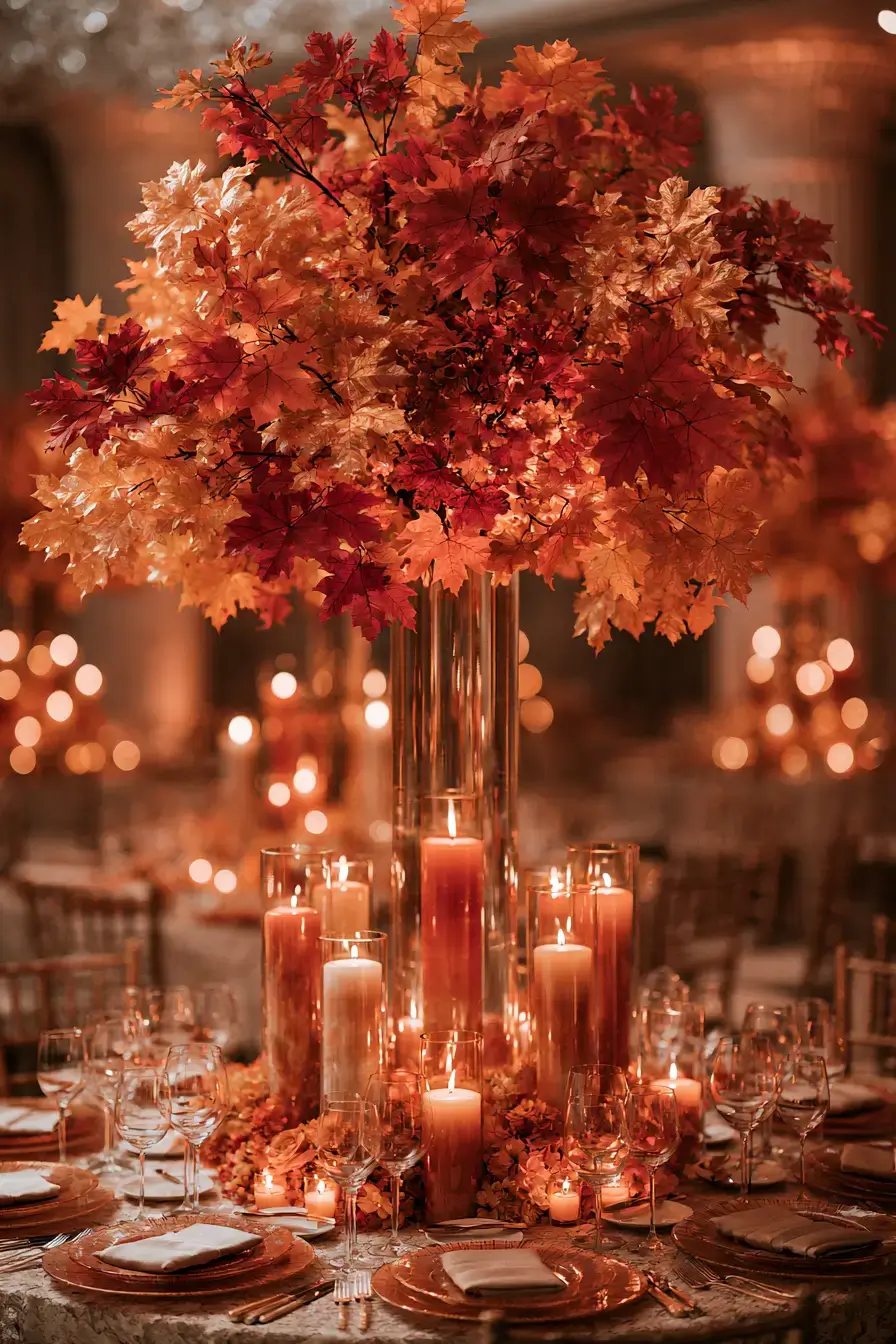 27 Beautiful Fall Wedding Centerpieces for a Cozy Autumn Celebration