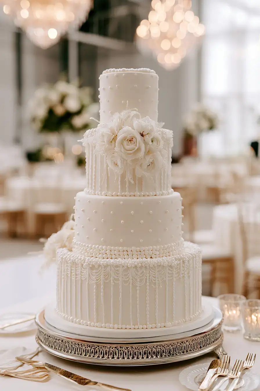 27 Chic 4 Tier Wedding Cake Ideas to Inspire Your Wedding Dessert