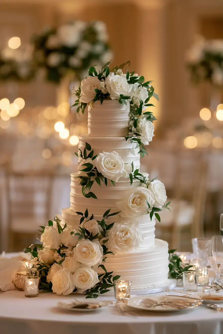 27 Chic 4 Tier Wedding Cake Ideas to Inspire Your Wedding Dessert