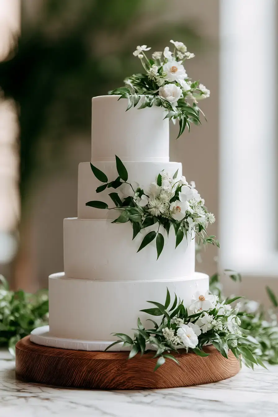 27 Chic 4 Tier Wedding Cake Ideas to Inspire Your Wedding Dessert