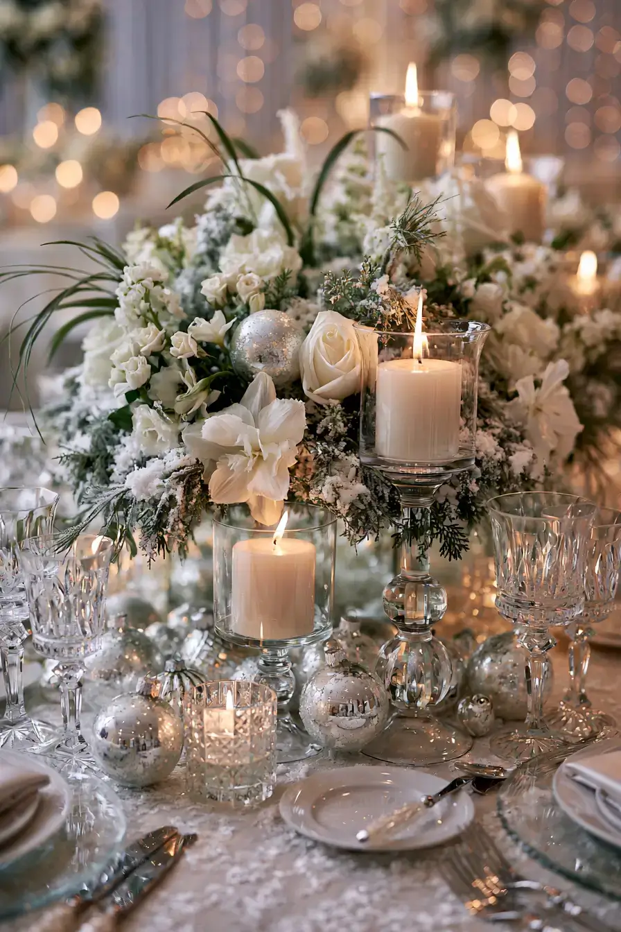 27 Breathtaking Christmas Wedding Centerpieces to Inspire Your Dream Wedding
