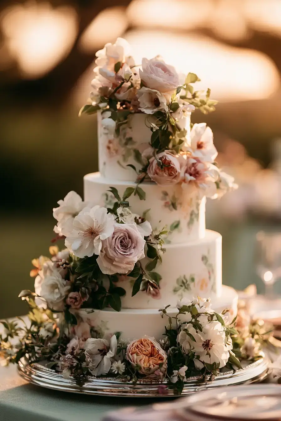 27 Chic 4 Tier Wedding Cake Ideas to Inspire Your Wedding Dessert