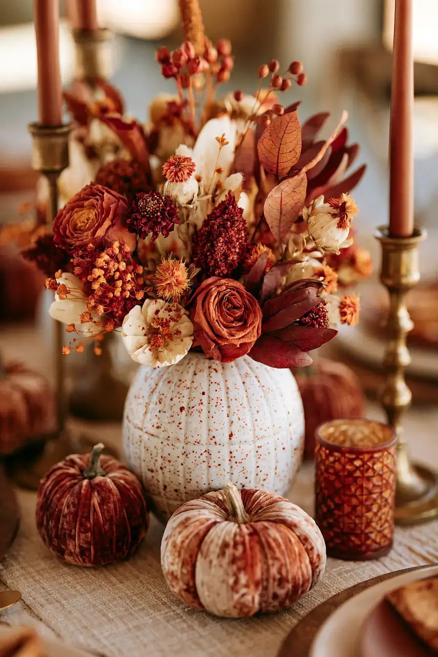 27 Beautiful Fall Wedding Centerpieces for a Cozy Autumn Celebration