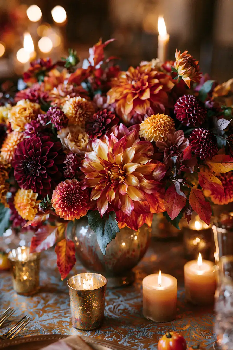 27 Beautiful Fall Wedding Centerpieces for a Cozy Autumn Celebration