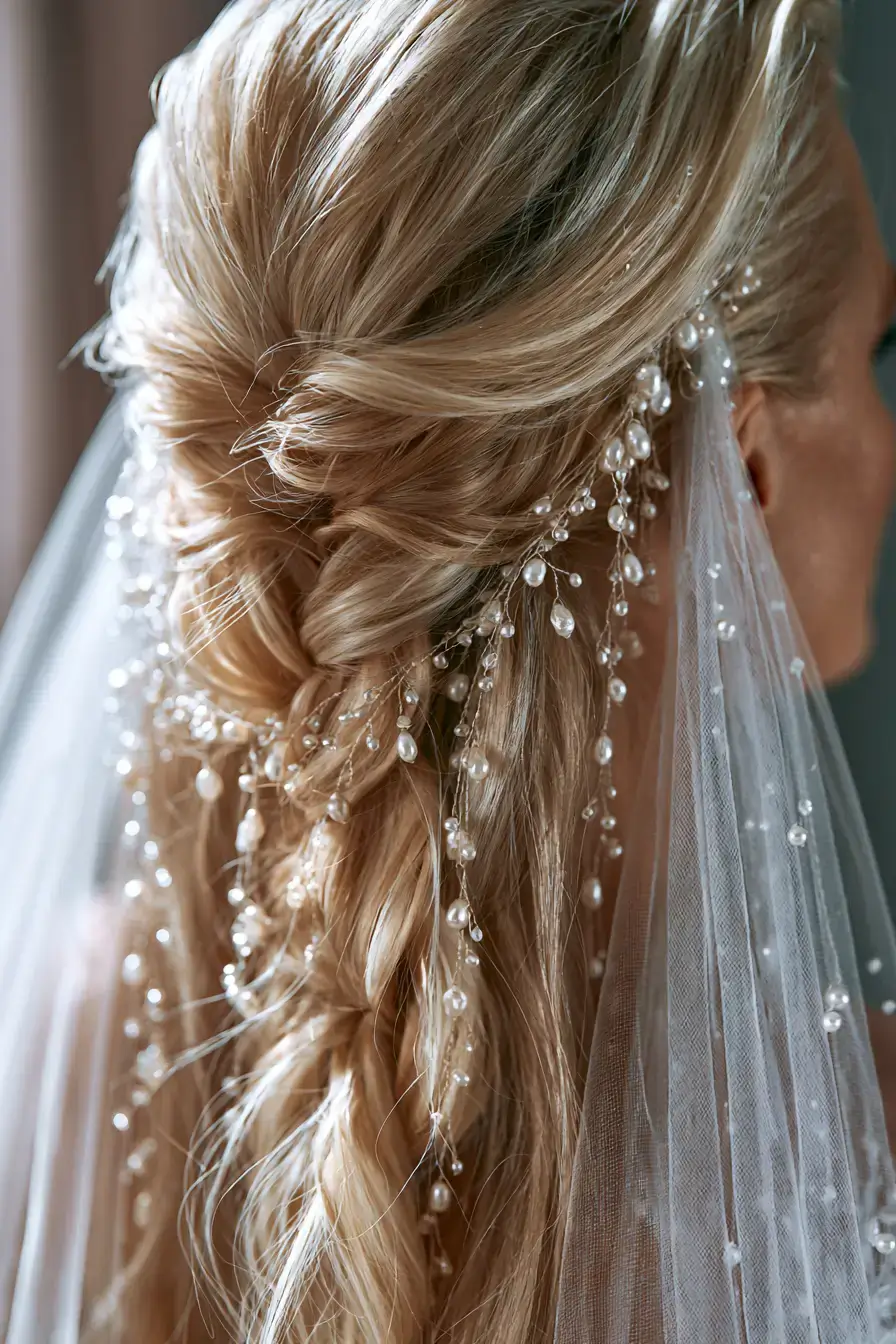 27 Elegant Waterfall Braid Wedding Hairstyles You'll Love