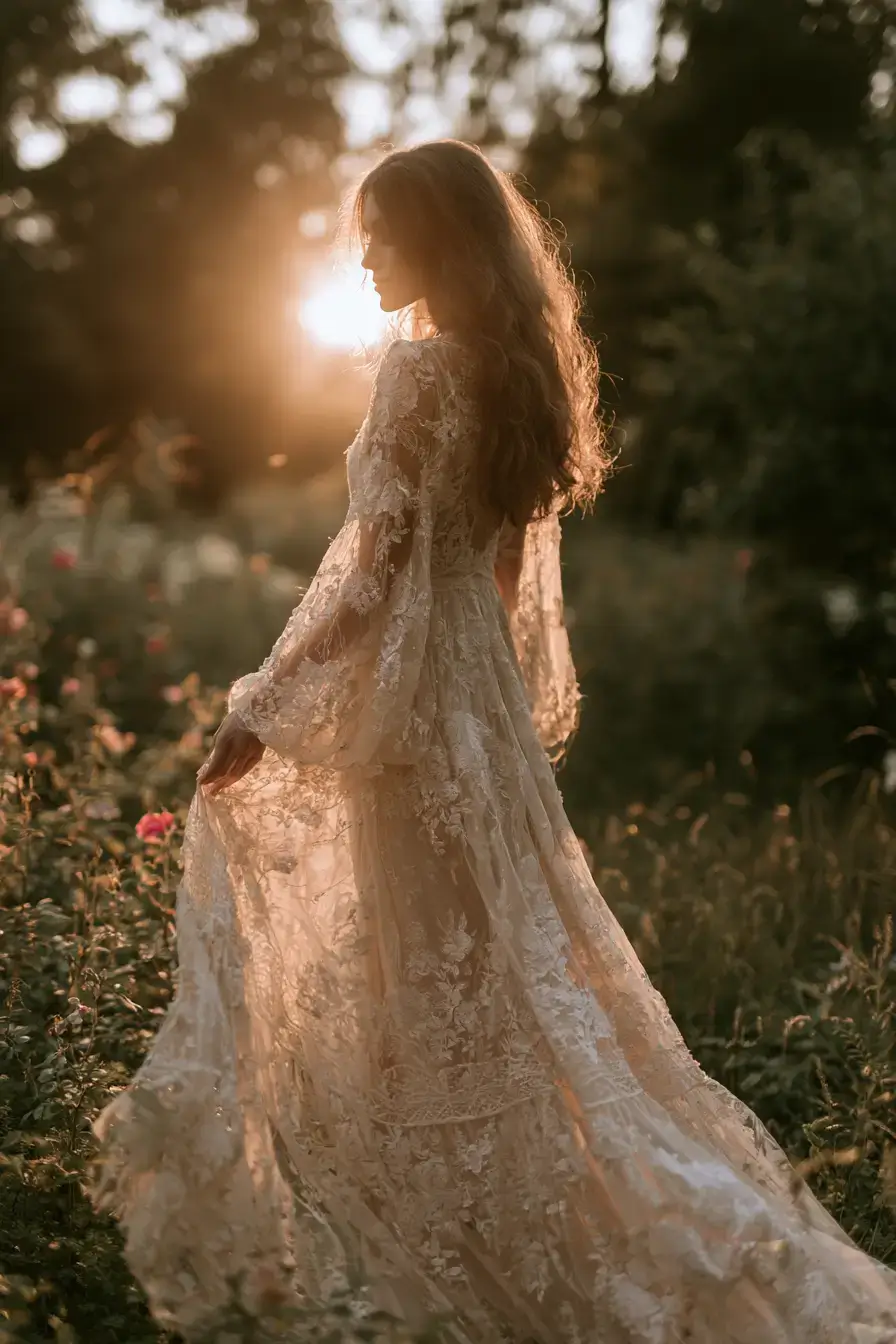 27 Chic Boho Wedding Dress Ideas for a Romantic Wedding