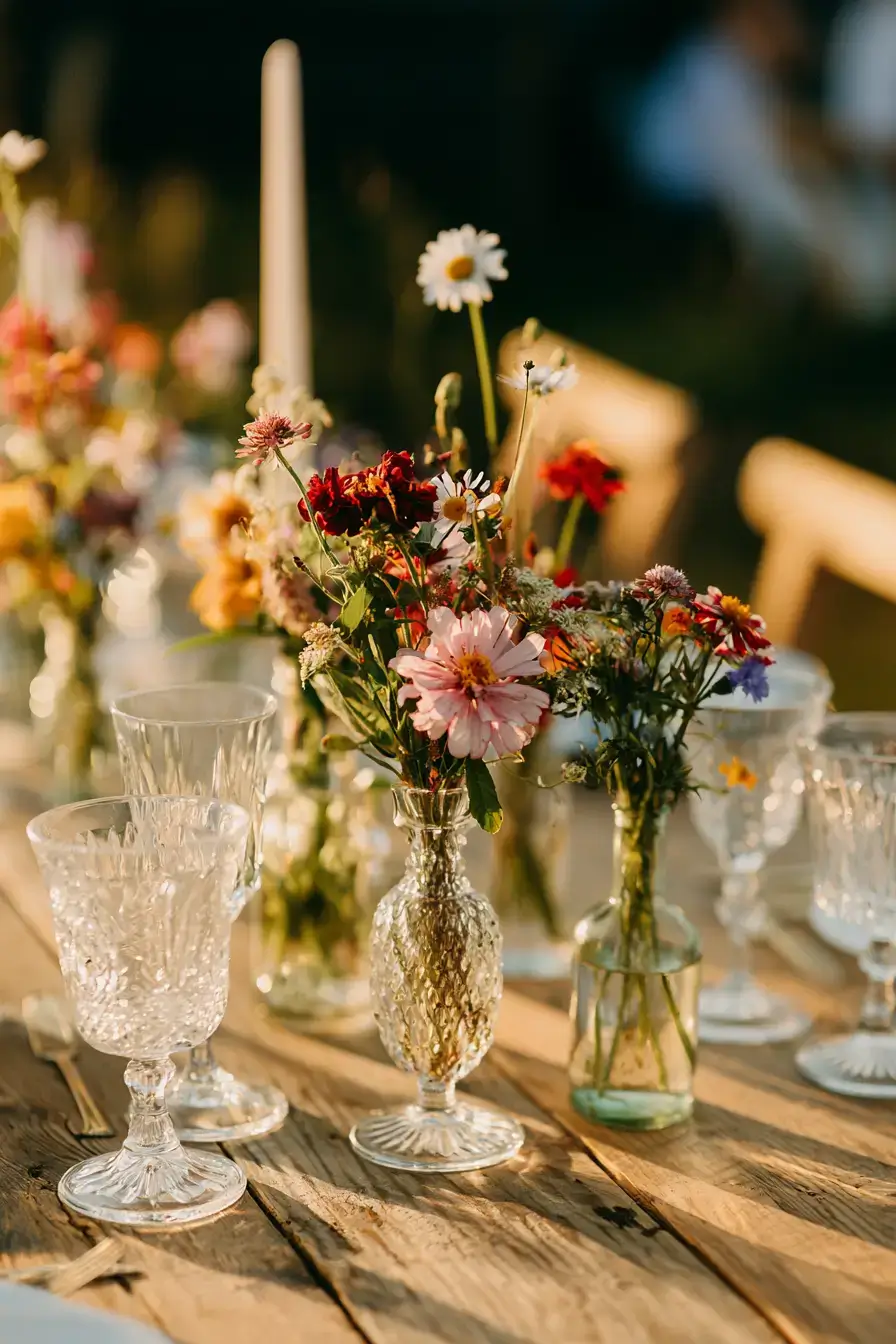 27 Simple Yet Elegant Bud Vase Wedding Centerpiece Ideas