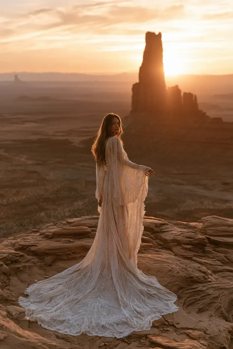 27 Chic Boho Wedding Dress Ideas for a Romantic Wedding