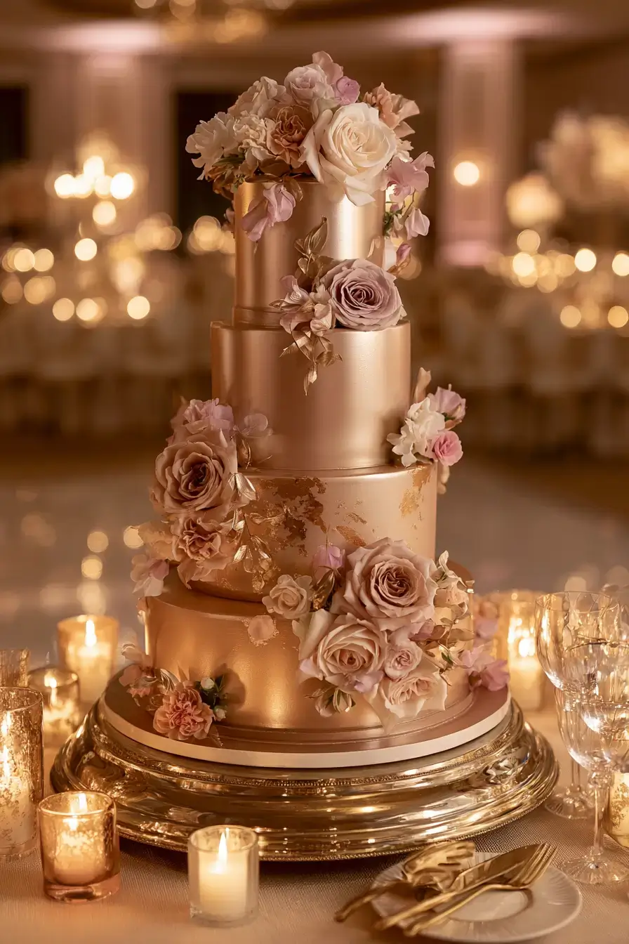 27 Chic 4 Tier Wedding Cake Ideas to Inspire Your Wedding Dessert