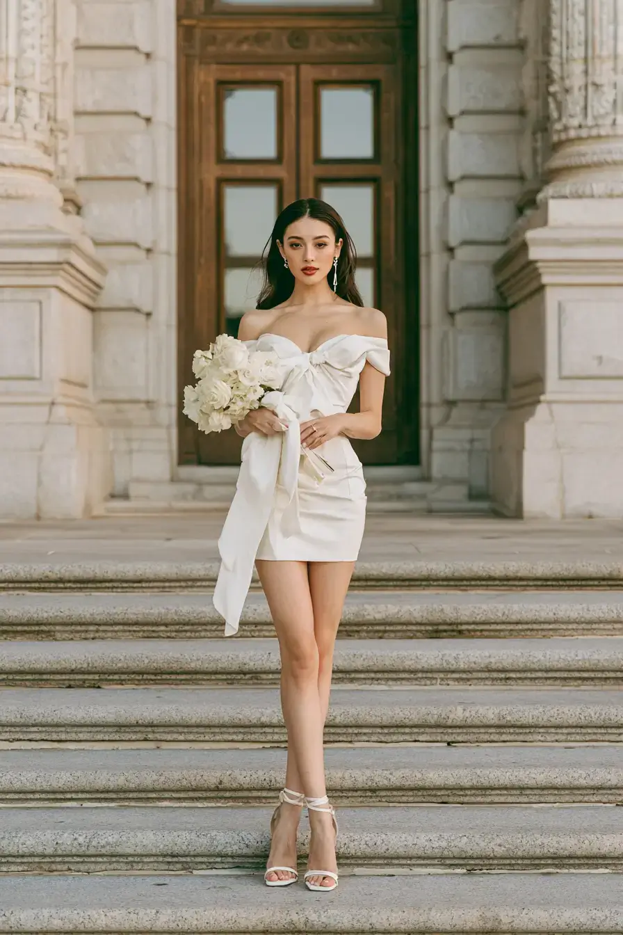 27 Elegant Mini Wedding Dresses for Civil Weddings
