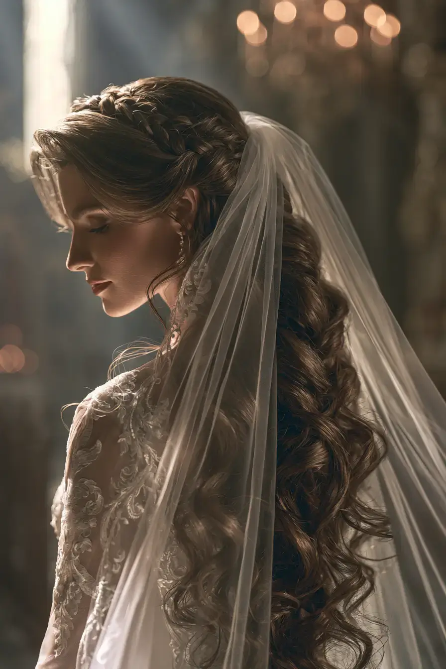 27 Elegant Waterfall Braid Wedding Hairstyles You'll Love