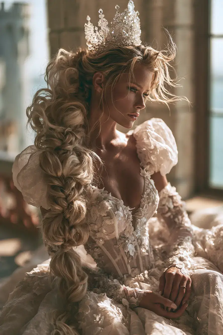 27 Elegant Waterfall Braid Wedding Hairstyles You'll Love