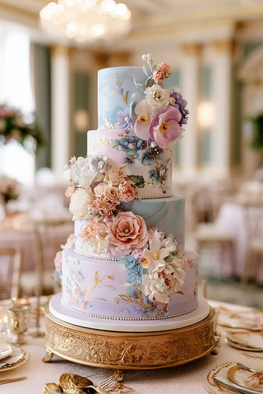 27 Chic 4 Tier Wedding Cake Ideas to Inspire Your Wedding Dessert