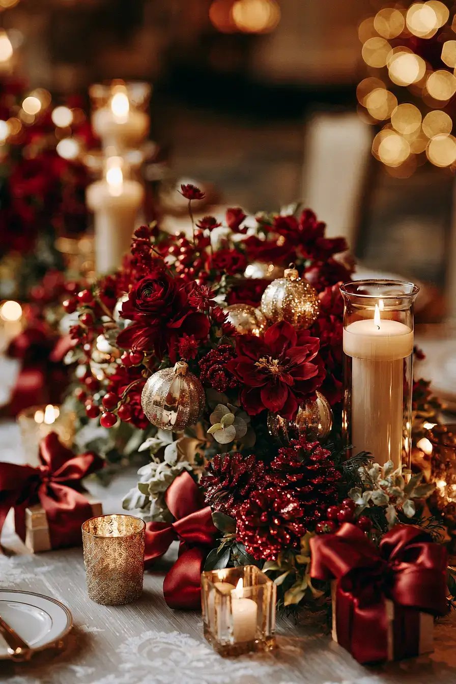 27 Breathtaking Christmas Wedding Centerpieces to Inspire Your Dream Wedding