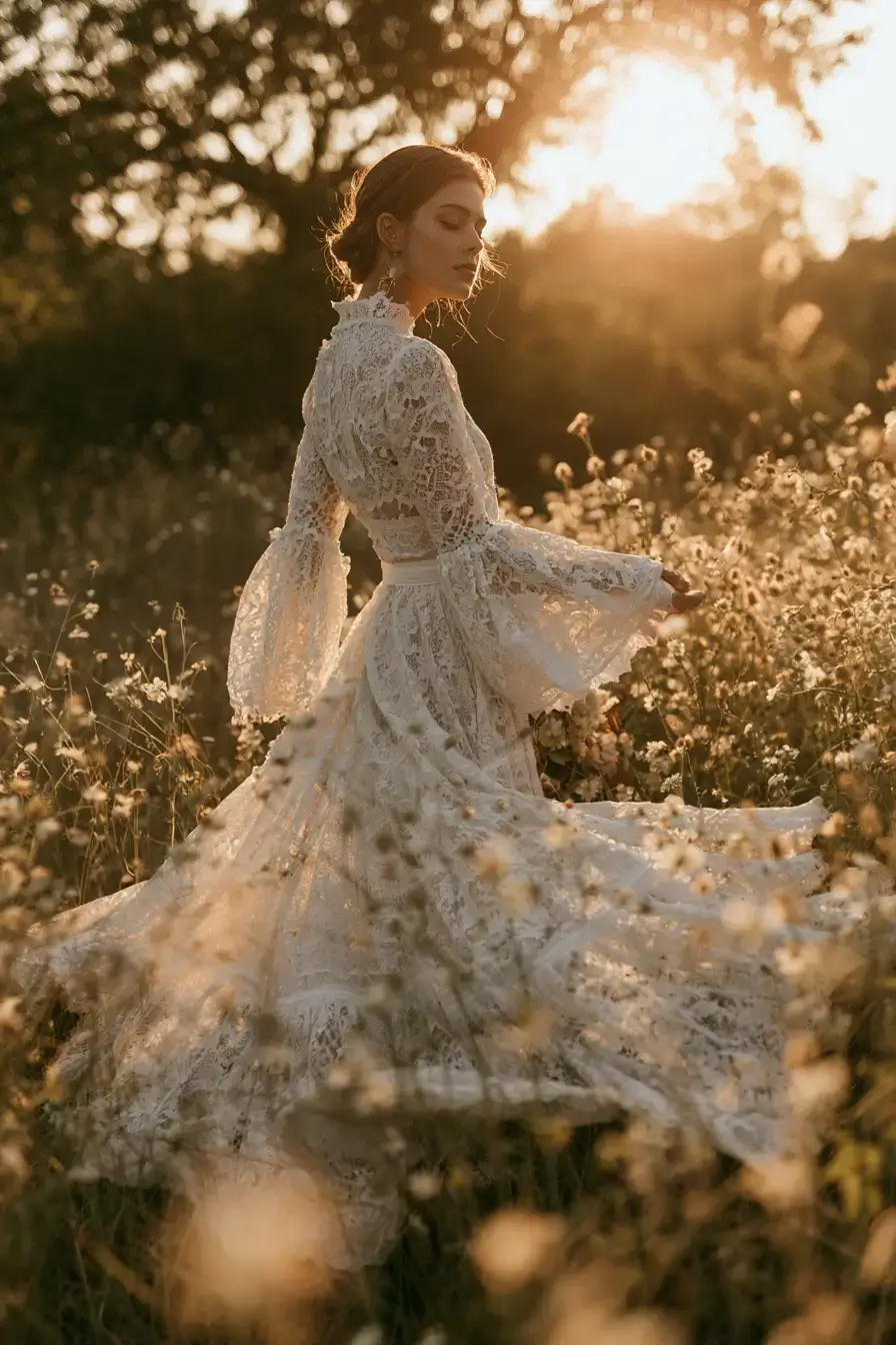 27 Chic Boho Wedding Dress Ideas for a Romantic Wedding