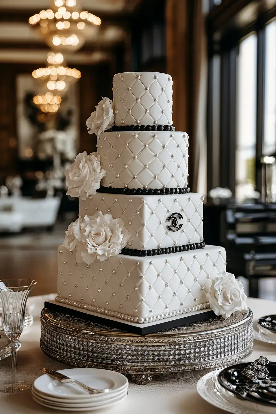 27 Chic 4 Tier Wedding Cake Ideas to Inspire Your Wedding Dessert
