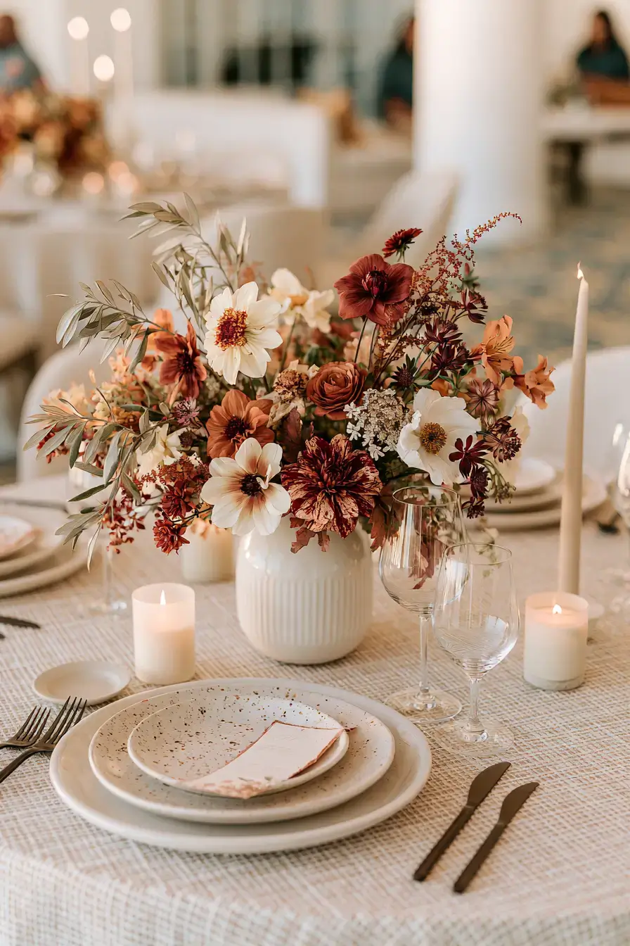 27 Beautiful Fall Wedding Centerpieces for a Cozy Autumn Celebration