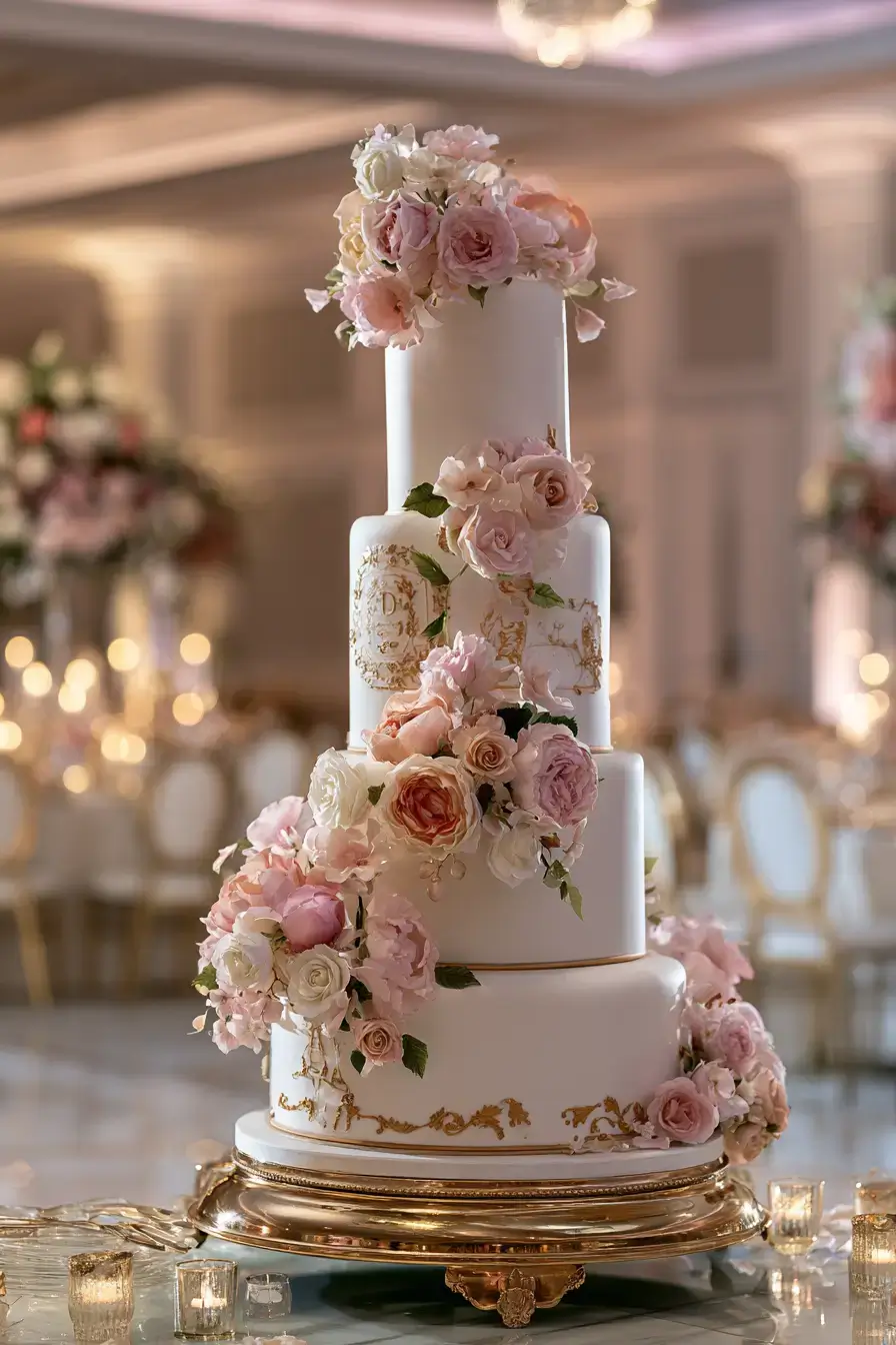 27 Chic 4 Tier Wedding Cake Ideas to Inspire Your Wedding Dessert