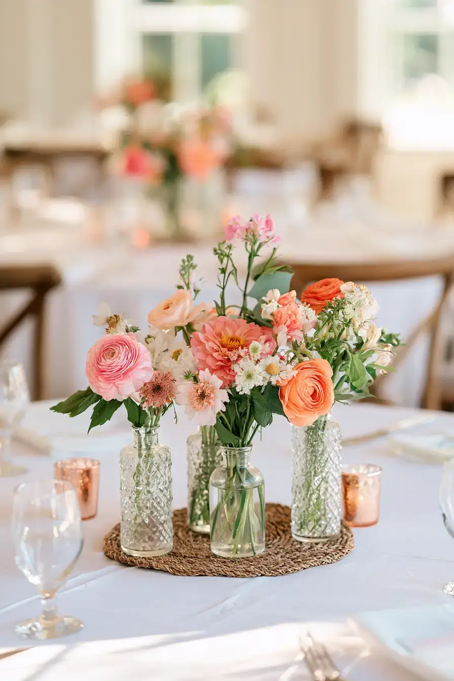 27 Simple Yet Elegant Bud Vase Wedding Centerpiece Ideas