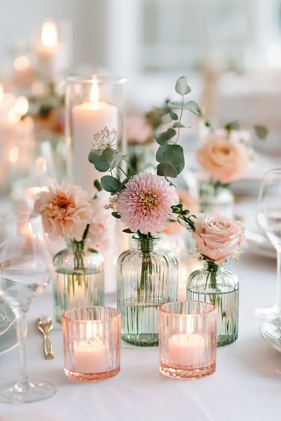 27 Simple Yet Elegant Bud Vase Wedding Centerpiece Ideas