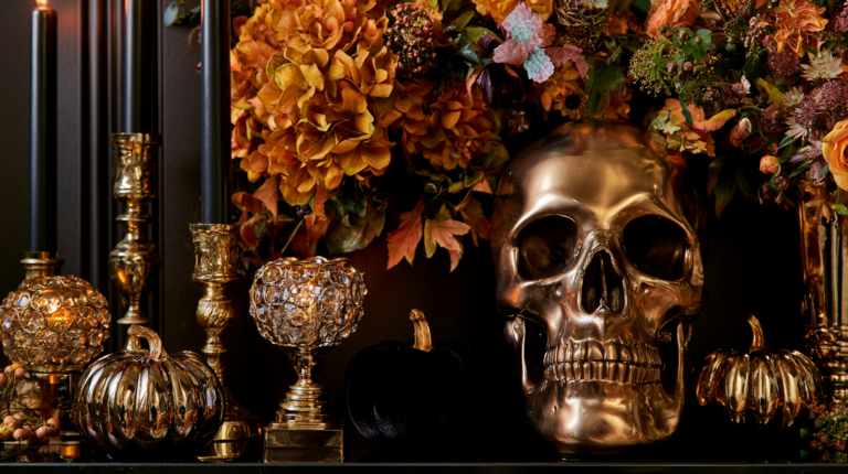 27 Haunting Halloween Mantle Decor Ideas